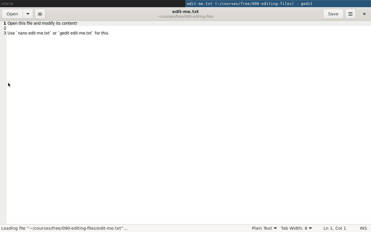 editing files